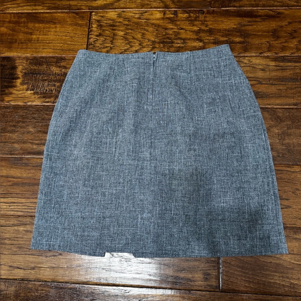 Chic Y2K 90 Mainframe women Sz 9‎ Gray pinstripes herringbone Mini Skirt
